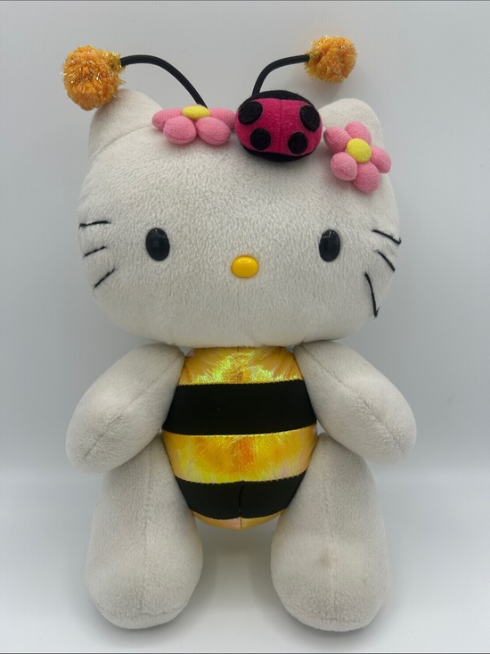 Hello Kitty Other - Vintage 1998 Sanrio Smiles Hello Kitty Bumble Bee Plush 12” Germany Tag RARE